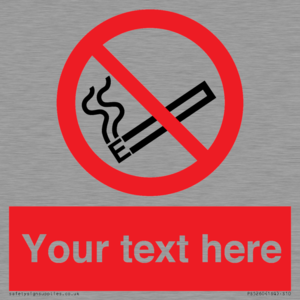 Custom No E-cigarettes / Vaping Sign
